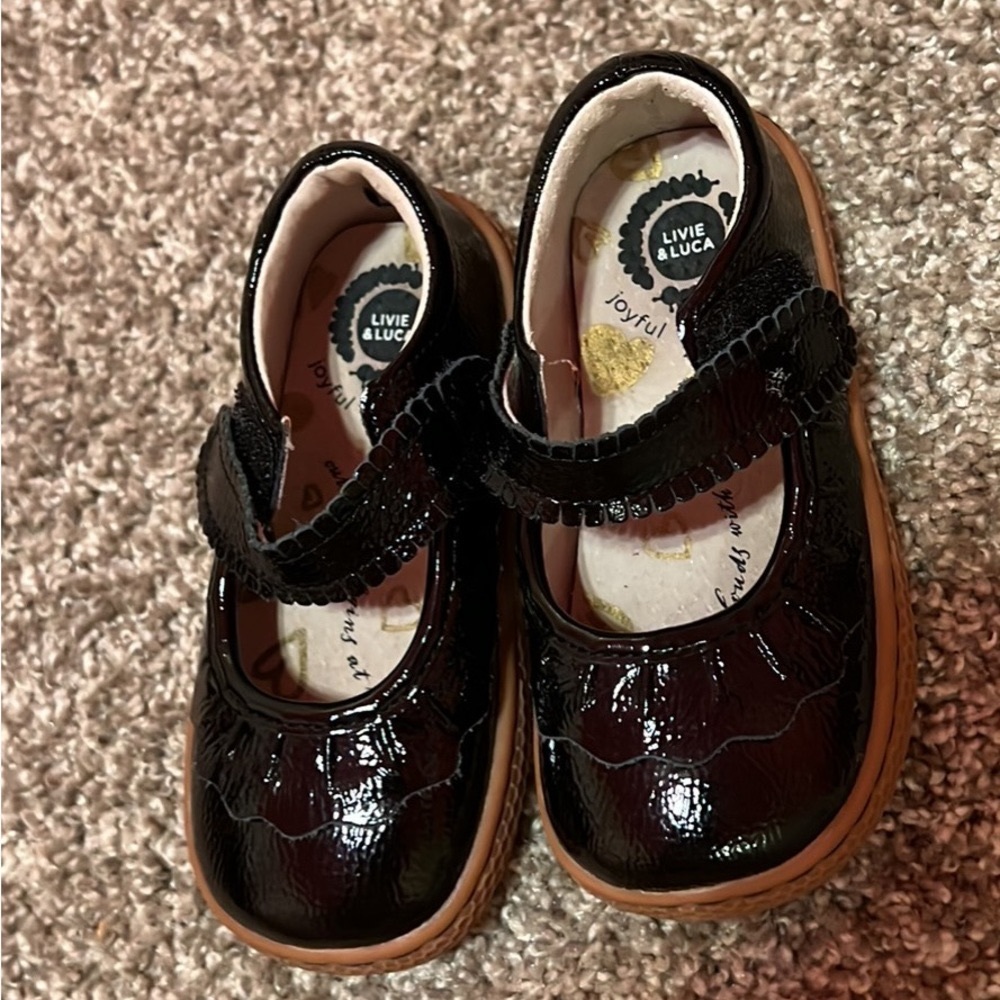 Livie and Luca. RUCHE CLASSIC Mary Jane | Black